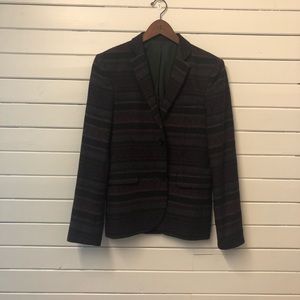 Preowned TOPMAN Light Knit Printed Blazer Jacket
